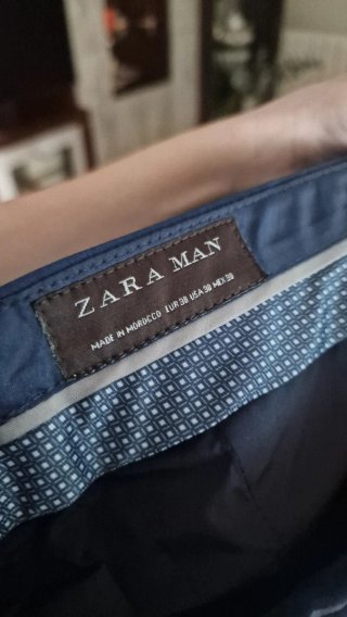 Traje Zara Slim Azul Marino