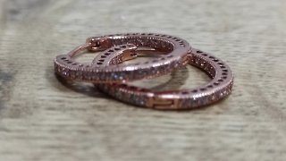 PANDORA pendientes aro rosa