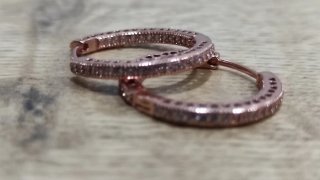PANDORA pendientes aro rosa