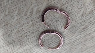 PANDORA pendientes aro rosa