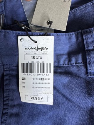 Pantalón chico azul