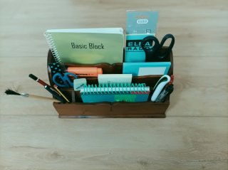 Organizador de escritorio de madera