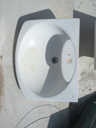 Lavamanos de porcelana blanco