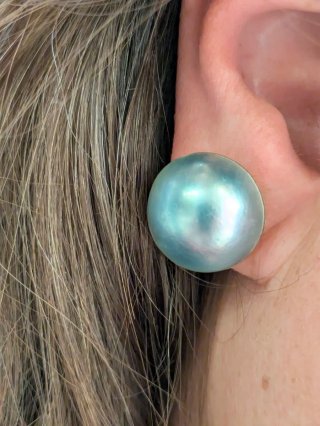 Pendientes Oro 18k Perla