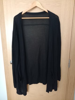 Chaqueta larga negra