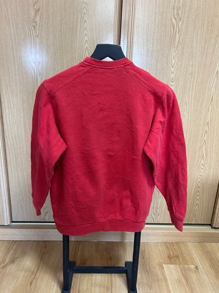 Sudadera Adidas Roja Logo Grande
