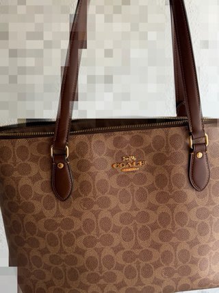 Bolso Tote Coach Gallery Lona Beige/Marrón