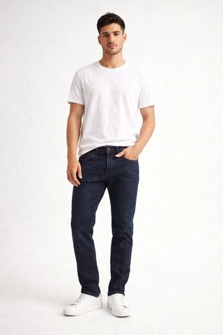 Jeans skinny fit hombre Bershka azul