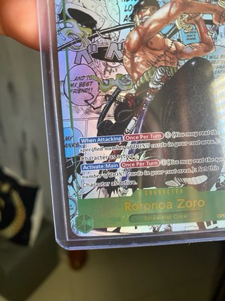 Roronoa Zoro OP06-118 carta decorativa