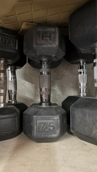 Par Mancuernas 7.5 kg Hexagonales