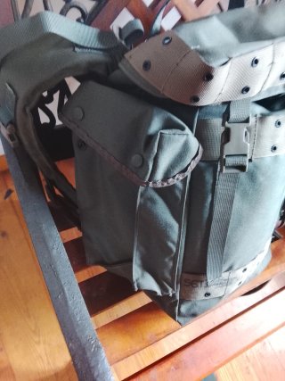 Mochila militar alemana Gebirgsrucksack verde oliv