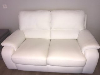 Conjunto Sofás Piel Chateau d’Ax Blanc