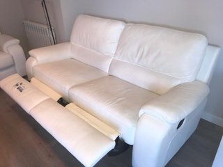 Conjunto Sofás Piel Chateau d’Ax Blanc
