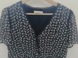 Vestido corto floral verano Polin et Moi Talla S