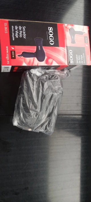 Secador de pelo gris viaje