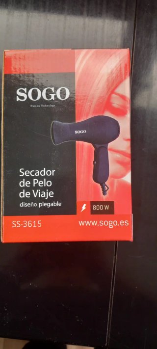 Secador de pelo gris viaje