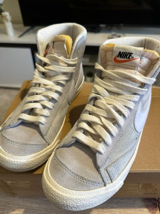 Nike Blazer Mid Talla 38 Gris/Blanco