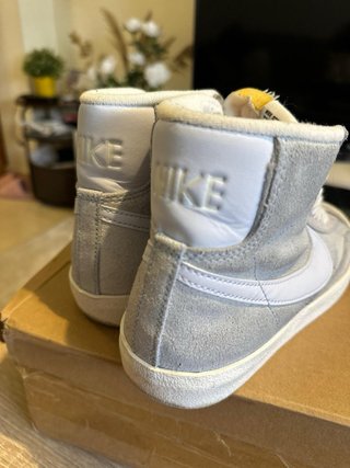Nike Blazer Mid Talla 38 Gris/Blanco