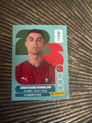 Cromo Mundial Cristiano Ronaldo Panini