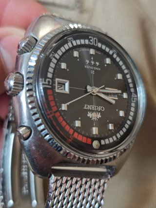 Reloj Orient Diver Plata y Negro