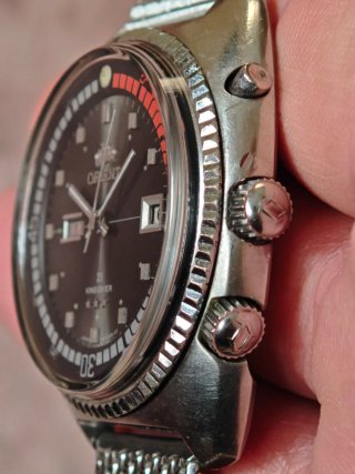 Reloj Orient Diver Plata y Negro