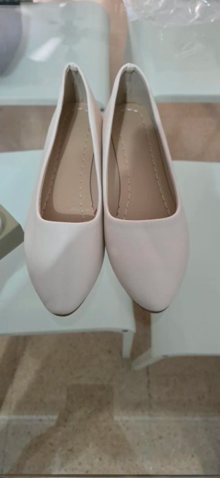Bailarinas beige y rosa