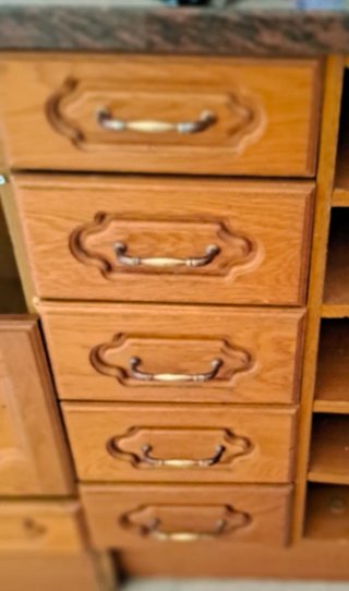Mueble cocina cajonera 30cm madera maciza