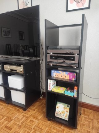 Mueble TV negro