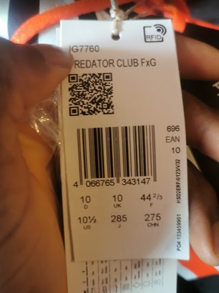 Botas de fútbol Adidas Predator Negras Naranja