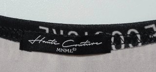Canotta MNML Haute Couture Tg M Made Italy
