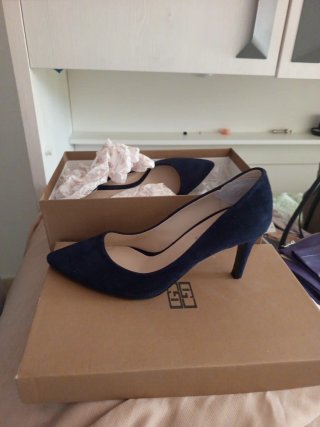 Zapatos tacón Gloria Ortiz azul T.37