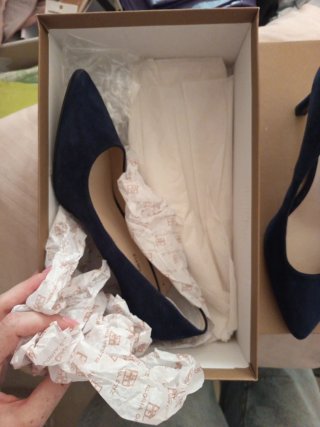 Zapatos tacón Gloria Ortiz azul T.37