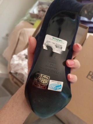 Zapatos tacón Gloria Ortiz azul T.37