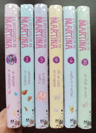 Lote 6 libros de " La diversion de Martina"