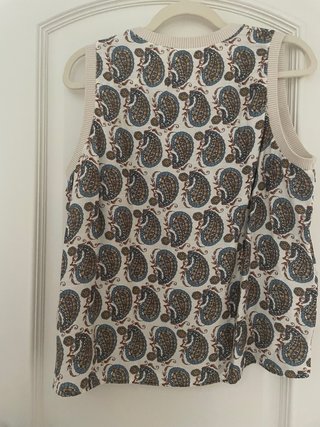 Blusa sin mangas estampado paisley Talla XXL