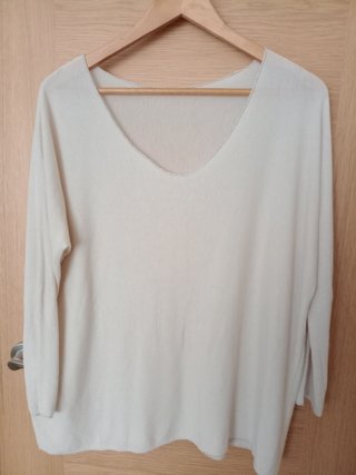 Jersey beige talla única
