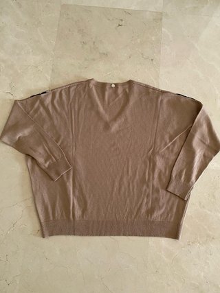 Jersey Liu Jo Camel con Puntilla Negra
