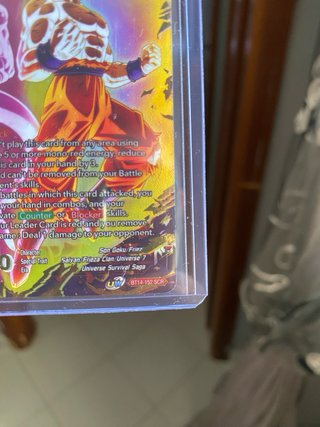 Son Goku & Frieza BT14-152 SCB carta decorativa