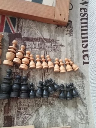 Juego de ajedrez de madera