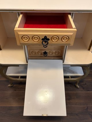 Carrito Bar Vintage Crema Elegante