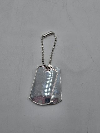 Ciondolo Gucci Doppia Medaglietta Argento