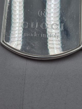 Ciondolo Gucci Doppia Medaglietta Argento