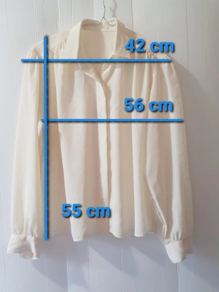 Camicia vintage anni 80 avorio / 80s cream shirt