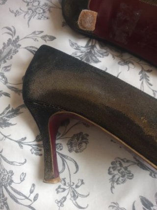 Zapatos Sara Navarro dorados talla 37