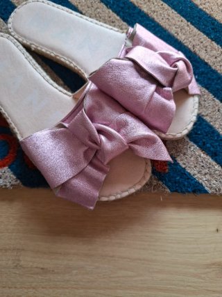 Manebi ciabattine donna rosa con fiocco