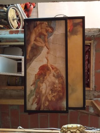 Cuadro La Creación de Adán