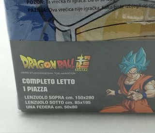Completo Lenzuola Dragon Ball Super 100% cotone