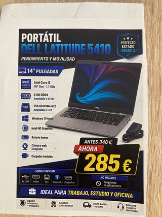 Portátil Dell 10ª Gen Intel Core i5