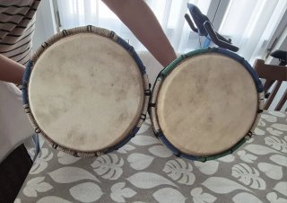 Djembé artesanal de madera