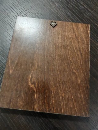 Icona Madonna Argento su Legno